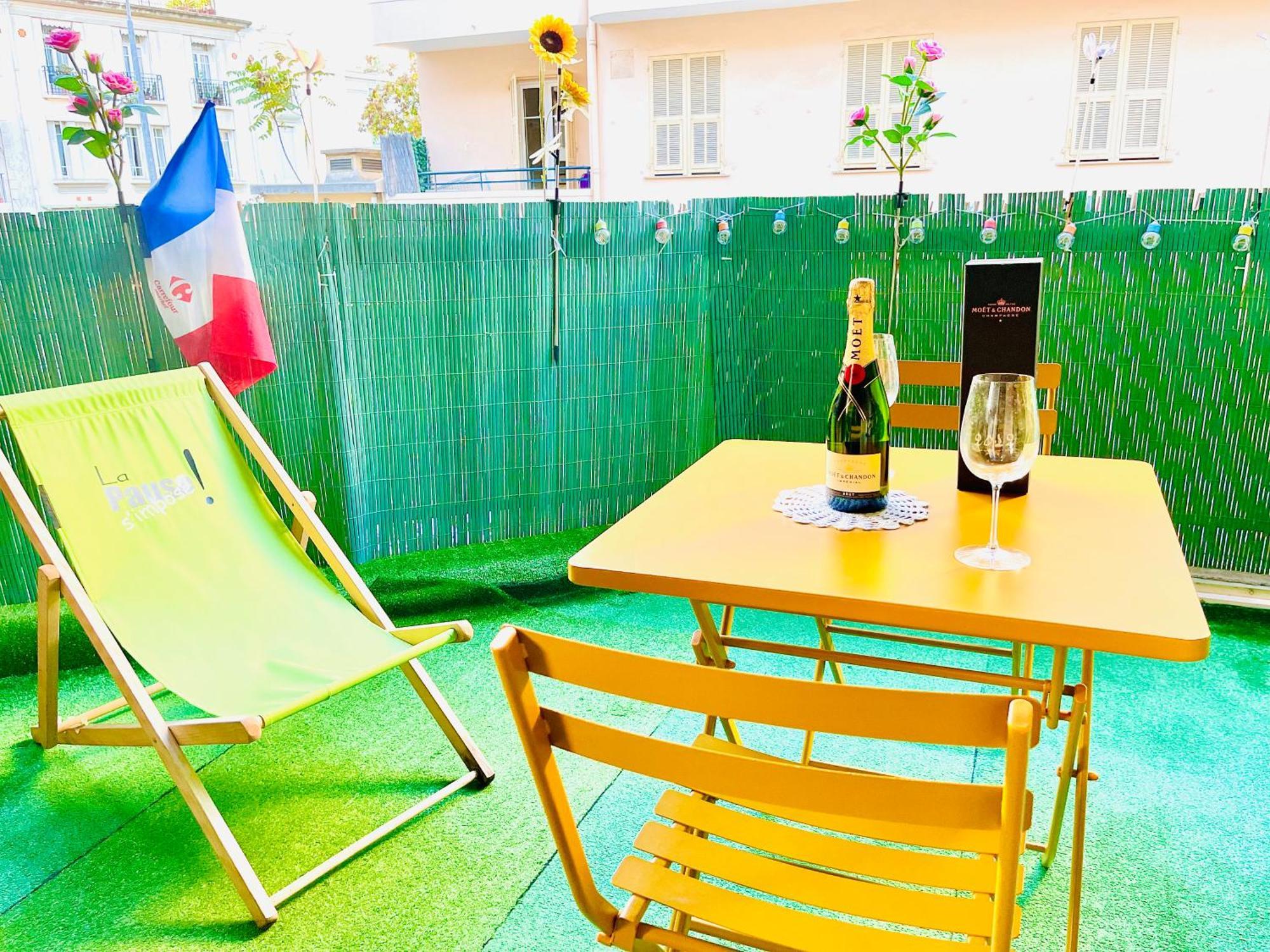 Confortable Studio A Nice Centre Cote Plage Bel Terrasse Paddle Екстериор снимка