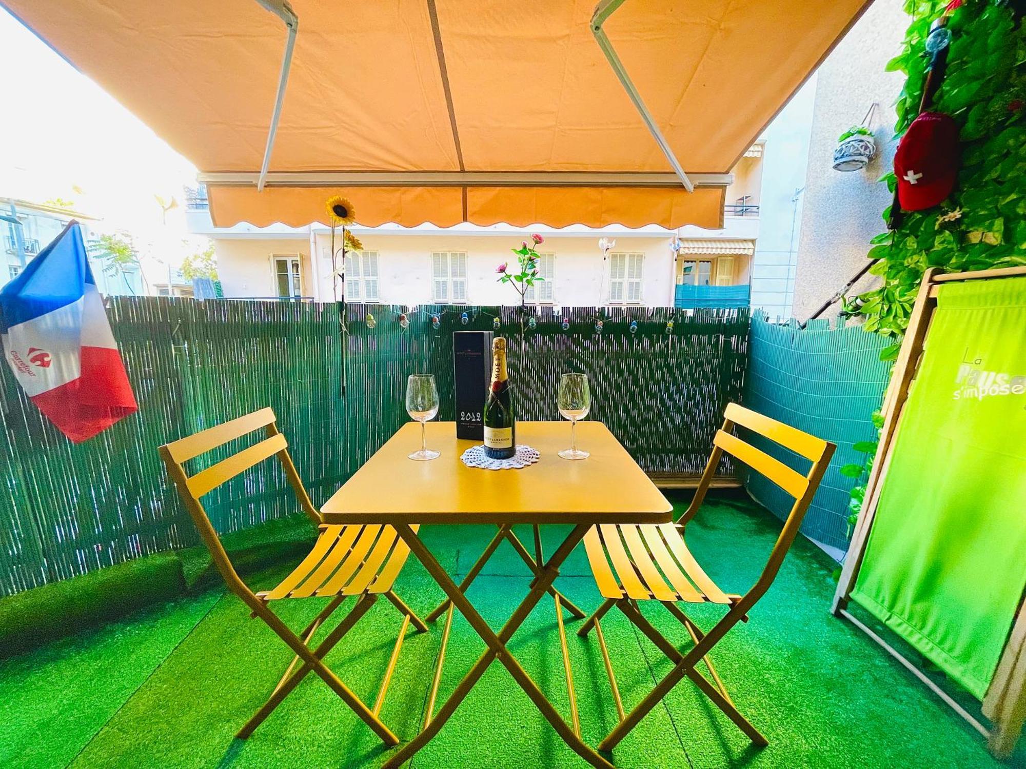 Confortable Studio A Nice Centre Cote Plage Bel Terrasse Paddle Екстериор снимка
