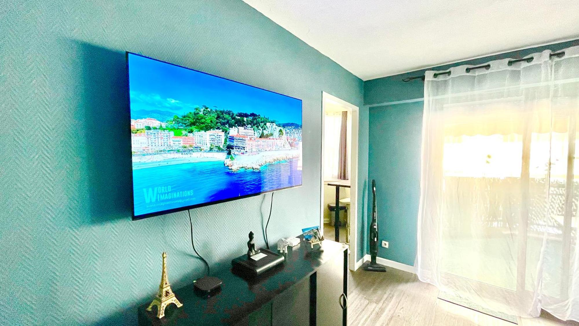 Confortable Studio A Nice Centre Cote Plage Bel Terrasse Paddle Екстериор снимка